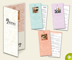 Pricelist pack for Bespoke Beauty Clinic